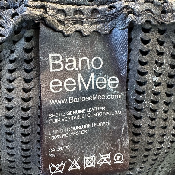 Genuine soft leather Banoeemee designer jacket/ blazer  in gunmetal silver - Picture 6 of 13